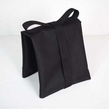 Saddle Sand Bag, 25 lb capacity, black