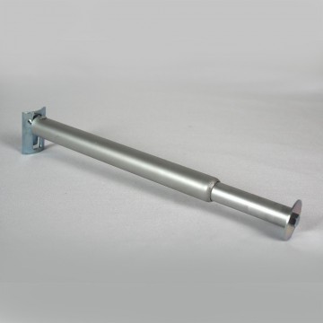 Clip rod support, adjustable from 20-34 inches, for pipe and drape displays