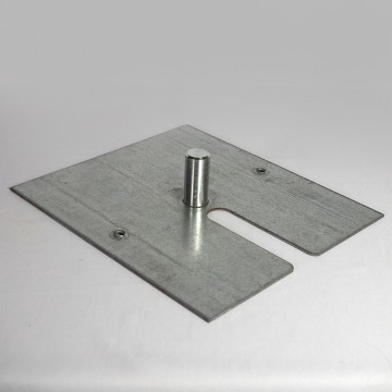 16x14 inch base with pin for pipe and drape displays