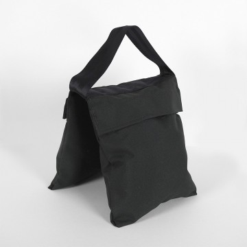 Saddle sand bag, 15 lb capacity, black