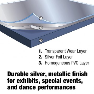 Marley Dance Floor, metallic, Vario Met