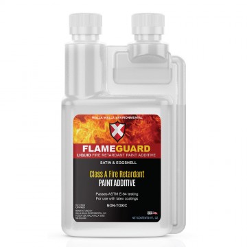 Flame Guard Fire Retardant Paint Additive, 8 oz bottle