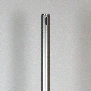 pipe and drape upright, fixed height, 8 feet tall, 2 inch diameter, top slots only