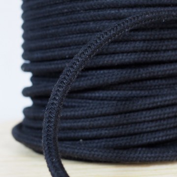 Sash Cord 3/8 inch, no. 12, black, 100 foot hank